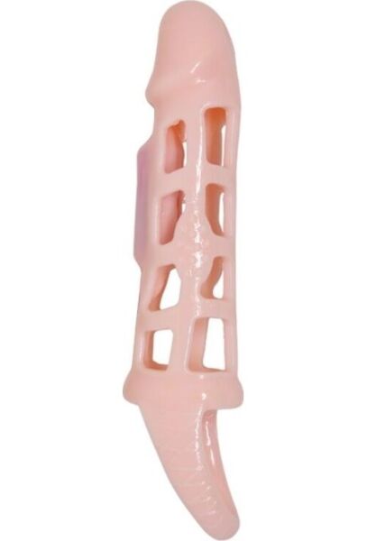 Podaljšek za penis Pretty Love Harrison z mini vibratorjem in trakom za moda