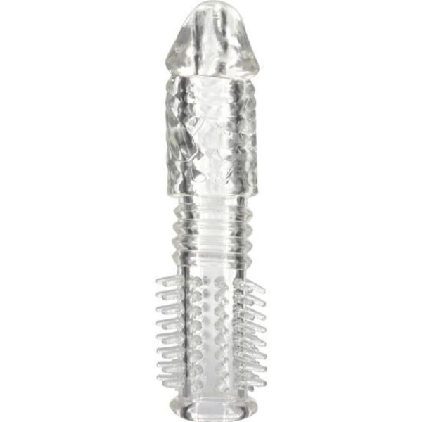 Navlaka za penis Seven Creations s teksturo, prozorna