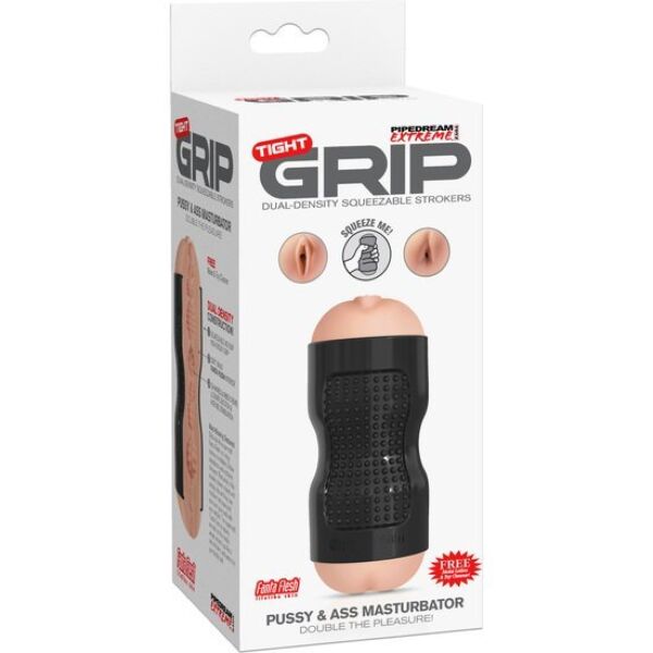 Masturbator PDX Extreme Tight Grip z odprtinama, ki posnemata vagino in anus