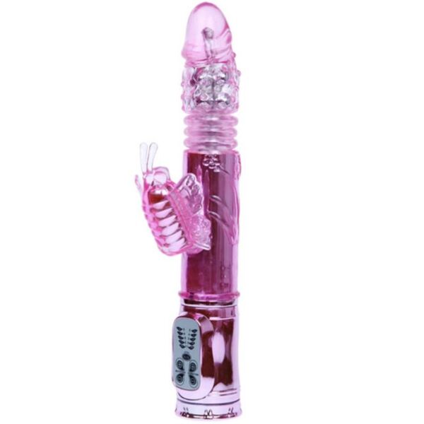 Rabbit vibrator Baile Rabbit Throbbing Butterfly z. krakom za klitoris