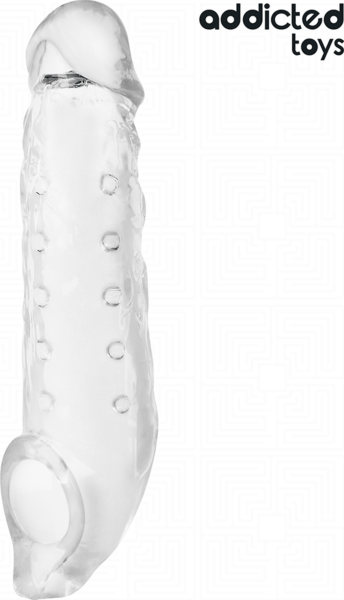 Navlaka za penis Addicted Toys M 27 cm, prozorna