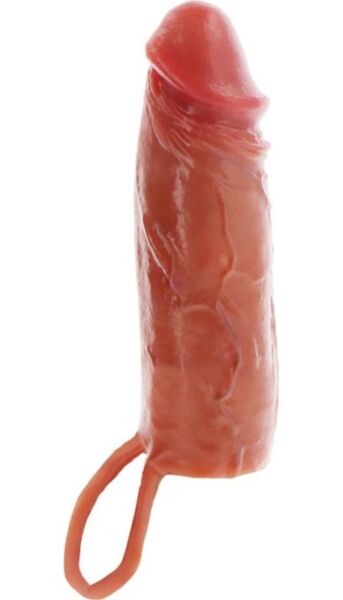 Silikonski rokav za penis Get Real Hydrated Skin z dvojno plastjo