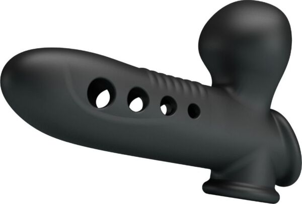 Navlaka za penis Pretty Love BI-026261Q iz silikona z napihljivim airbagom in pasom