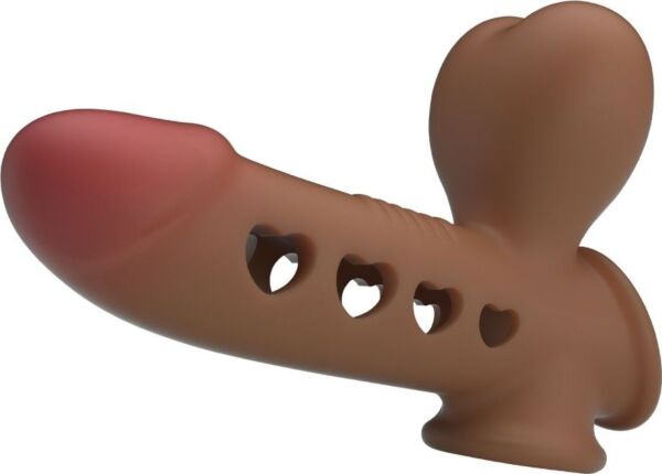 Navlaka za penis Pretty Love BI-026260Q z napihljivo zračno blazinico in trakom za moda