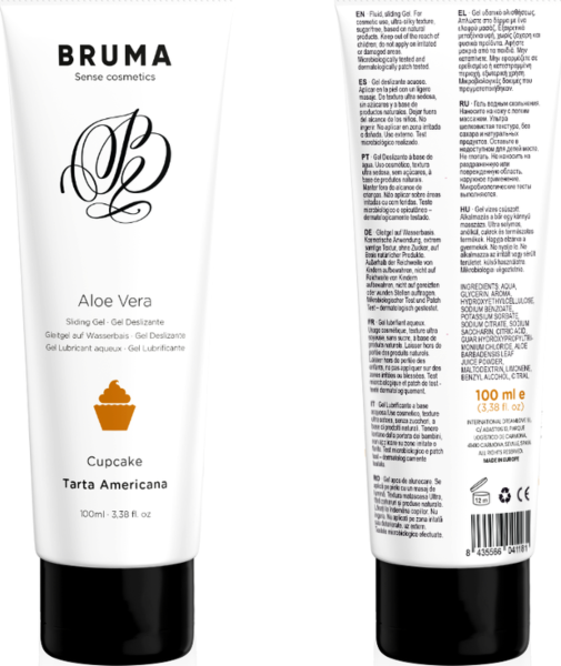 Embalaža lubrikanta Bruma Aloe Vera na vodni osnovi