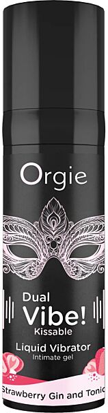 Poljubljiv intimni gel Orgie Dual Vibe 15 ml