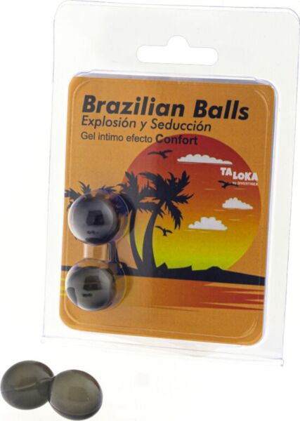 Komplet 2 lubrikantnih kroglic Brazilian Balls Efecto Confort