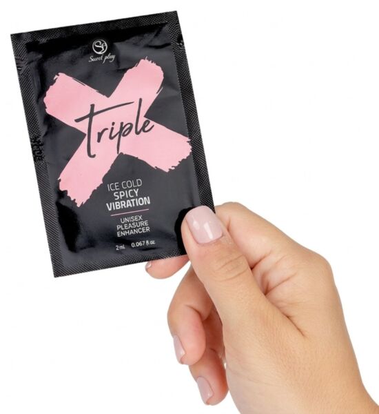 Vrečka z monodozo 2 ml stimulativnega gela Secret Play Triple X