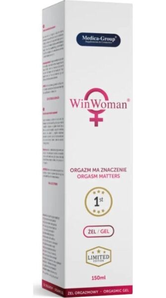 Embalaža intimnega gela WinWoman Gel znamke Medica Group, 150 ml