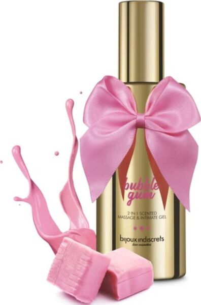 Masažni in intimni gel Bijoux Indiscrets Bubblegum, 100 ml