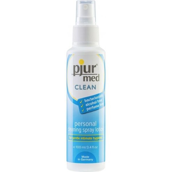 Intimni čistilni sprej pjur med Clean spray v steklenički za 100 ml