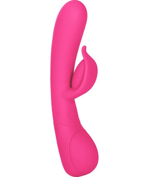 Rožnat rabbit vibrator Calexotics Impress Dove z vstavljivim delom in stimulatorjem klitorisa