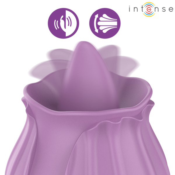 Vibrirajoča vrtnica Intense, klitorisni vibrator v obliki vrtnice z zaobljenim vrhom