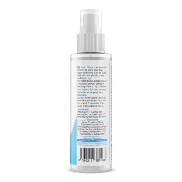 Čistilo v pršilu za intimne igrače IntimClean Toy Cleaner znamke Intimateline, 100 ml