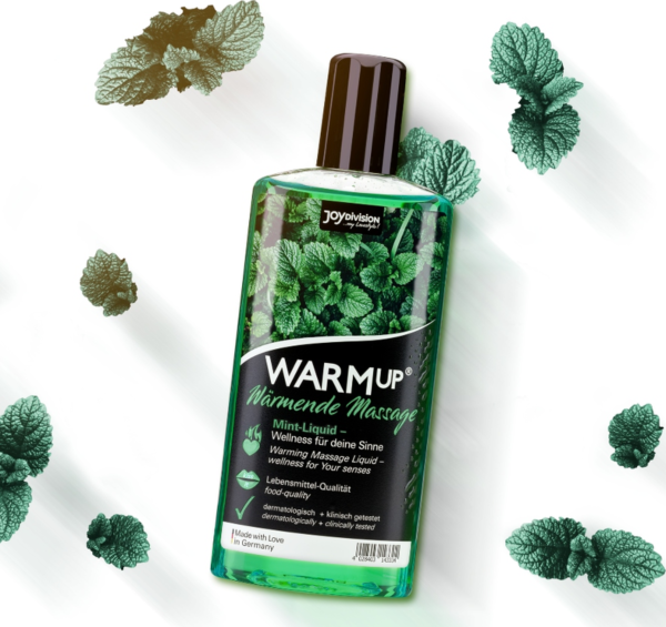 Embalaža masažnega gela JOYDIVISION WARMup Menta, 150 ml