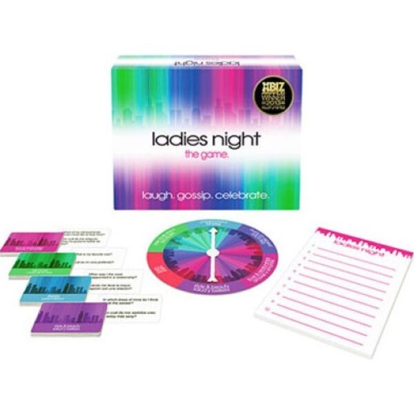 Igra z vprašanji Kheper Games Ladies Night s kolesom, blokom in karticami