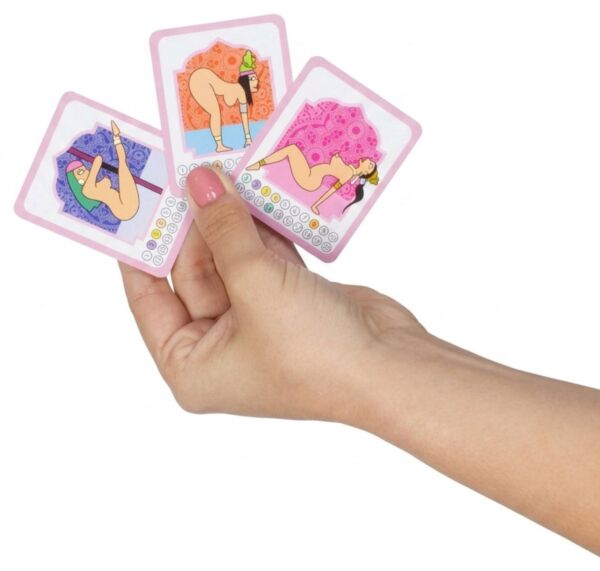Igra s kartami Secret Play Kamasutra Play s kartami s položaji in peščeno uro