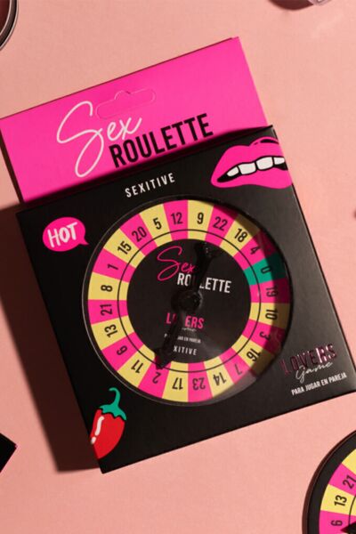 Erotična igra Sex Roulette Lovers Game znamke Sexitive z vrtljivo puščico