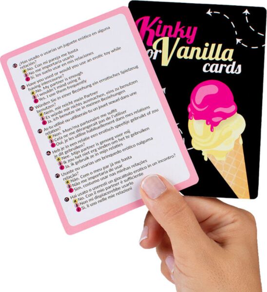 Erotična družabna igra Secret Play Kinky or Vanilla z embalažo