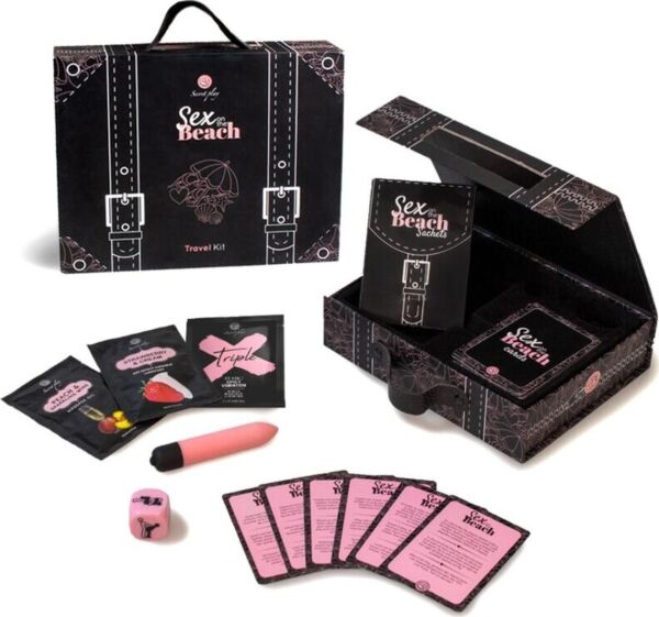 Erotična igra Secret Play Sex on the Beach Travel Kit s kartami in dodatki