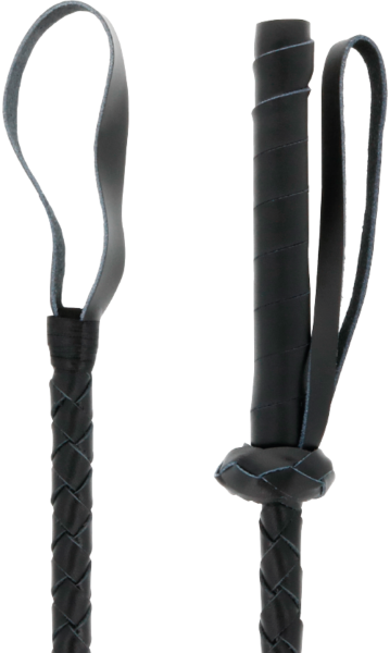 Bič Darkness 60 cm znamke Darkness Bondage z ročajem in konico