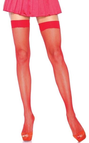 Mrežaste nogavice do stegen Leg Avenue Nylon Fishnet Thigh Highs