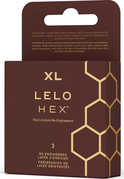 Kondomi LELO HEX Respect XL z ovojnino