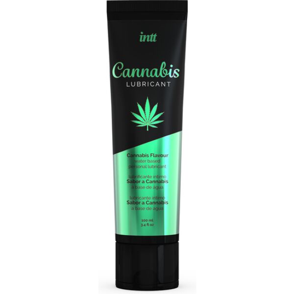 Tuba s 100 ml lubrikanta na vodni osnovi INTT Cannabis Lubricant