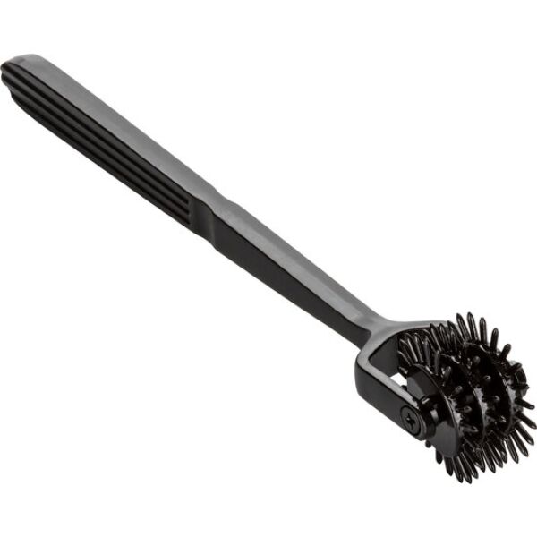 Wartenbergovo kolesce CalExotics Boundless Trio Pleasure Wheel, črne barve, s tremi kolesci s konicami