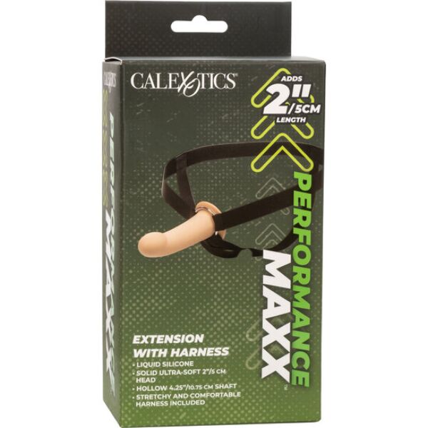 Navlaka za penis CalExotics Performance Maxx s priloženim strap-on pasom