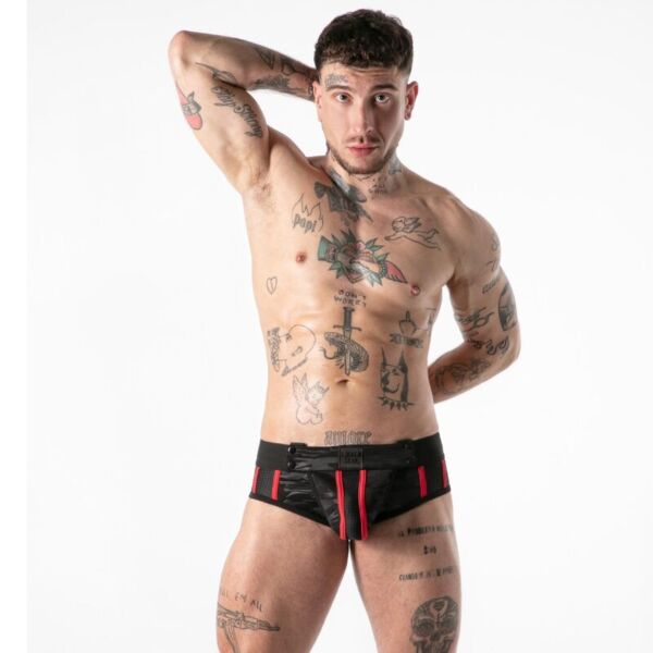 Jockstrap Locker Gear Full Military Access z odprtim sprednjim delom