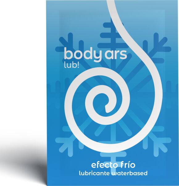 Embalaža s 100 enoodmernimi vrečkami lubrikanta Body Ars z učinkom hladu