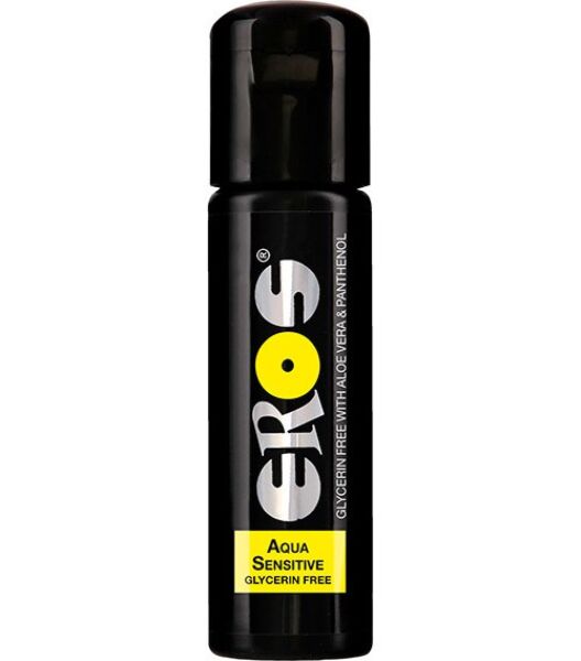 Steklenička lubrikanta Eros Aqua Sensitive Glycerin Free s 100 ml
