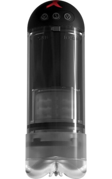 Masturbator PDX Elite Extender Pro blagovne znamke Pipedream s prozorno cevjo in motorjem