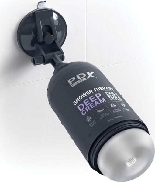 Masturbator PDX Plus+ Shower Therapy Deep Cream v obliki plastenke šampona