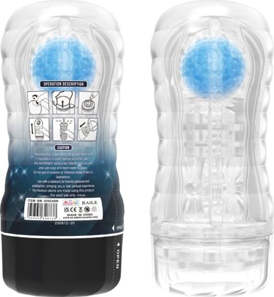 Masturbator Pretty Love BM-009249N z vrtečo kroglico