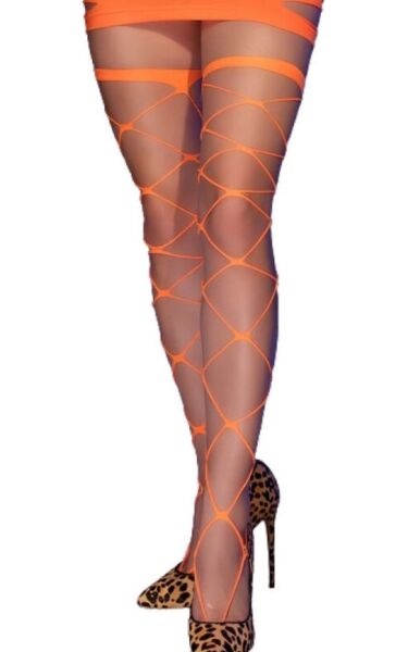Nogavice cabaret Chilirose CR 4264 z velikimi očesi