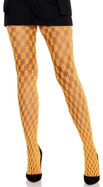 Mrežaste nogavice Leg Avenue Lyric Eyelet z geometrijskim vzorcem očesc