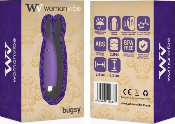 Mini vibrator WomanVibe Bugsy z ušeski