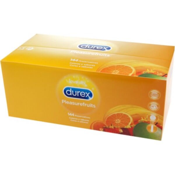 Škatla 144 kondomov z okusom Durex Pleasure Fruits