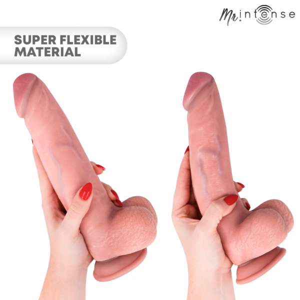 Realističen dildo Mr. Intense Neeson, dolg 27 cm, s priseskom in vgrajenima modoma