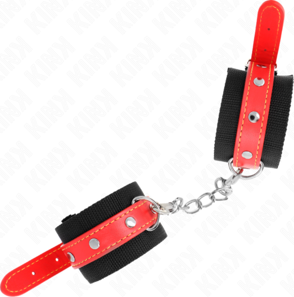 Najlonske lisice za zapestja Kink Wrist Restraint z rdečim trakom