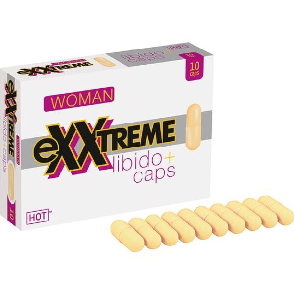Pakiranje kapsul HOT eXXtreme Libido Caps Woman z 10 kapsulami