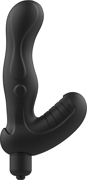 Vibrator za prostato Addicted Toys Anal Massager z ukrivljenim steblom in podnožjem z reliefom