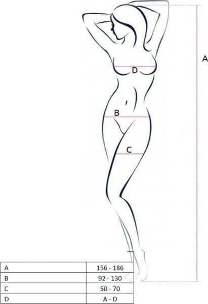 Mrežasti bodystocking Passion BS056
