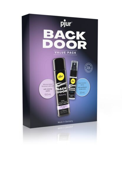 Pjur Back Door Value Pack z lubrikantom Back Door Relaxing in sprejem Back Door Spray