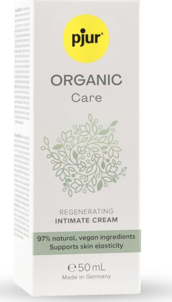 Stekleničk intimne kreme pjur Organic Care 50 ml z airless doziralnikom