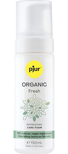 Steklenička intimne čistilne pene Pjur Organic Fresh, 150 ml