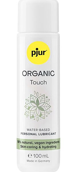 Steklenička lubrikanta na vodni osnovi pjur Organic Touch, 100 ml