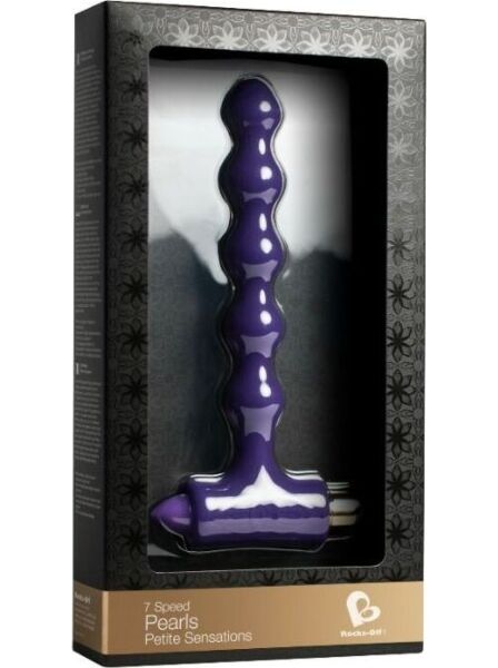 Analni čep z vibriranjem Rocks-Off Petite Sensations Pearls